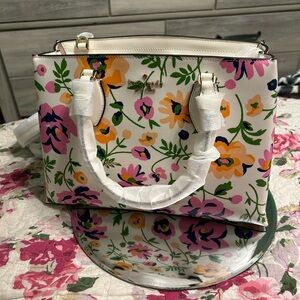 Floral White and Multicolor Kate Spade Women's Bag